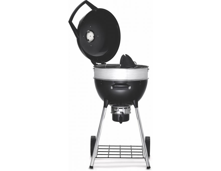 Grill węglowy 18" PRO Charcoal Kettle czarny + zestaw (komin do rozpalania #67802, węgiel drzewny #67107, podpałka #67052) - 3